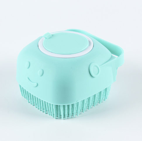 Escova de Banho Pet  3 em 1 Ensaboa, Lava e Penteia